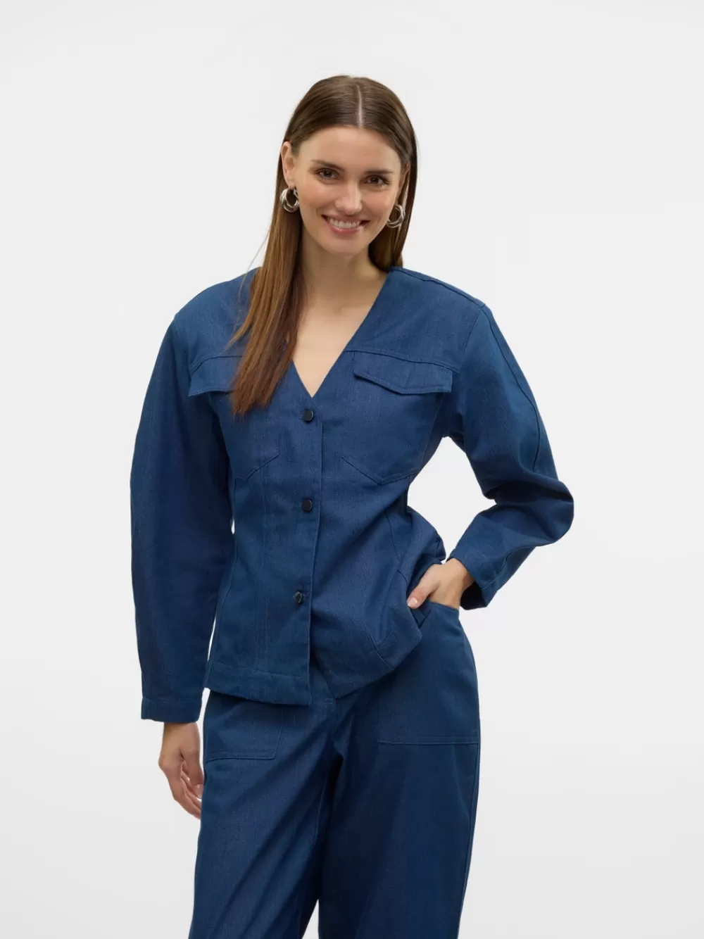 VERO MODA VMCARLA Paidat Blue Indigo Fashion