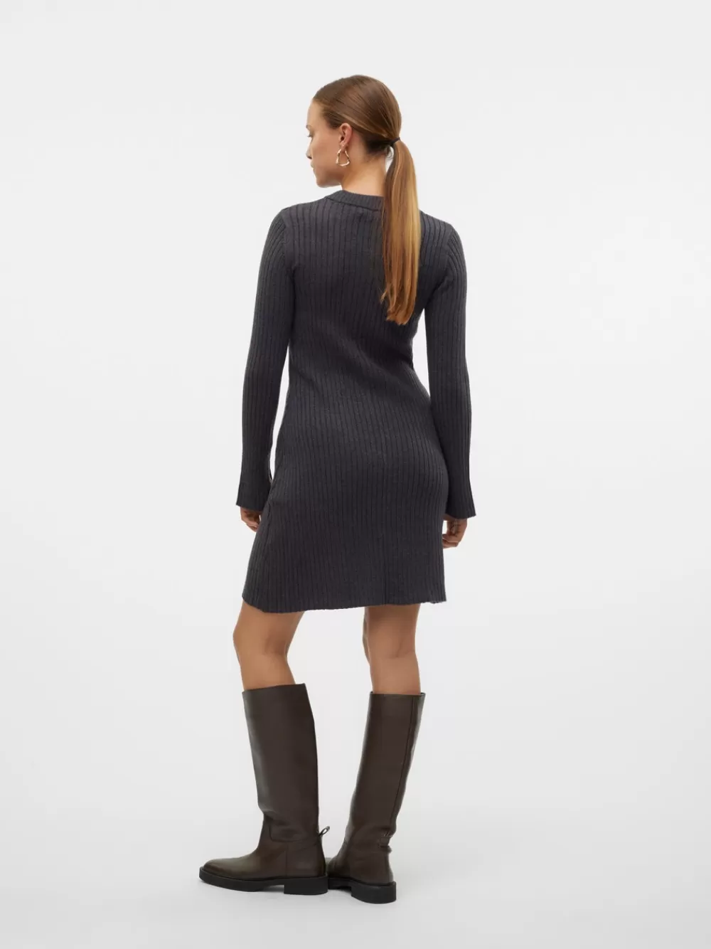 VERO MODA VMCARMA Midimekko Dark Grey Melange Shop