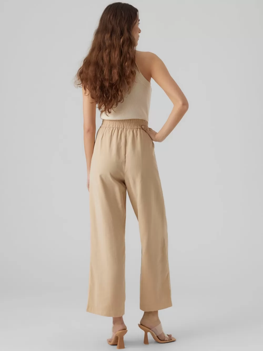 VERO MODA VMCARMEN Korkea vyötärö Housut Irish Cream Online