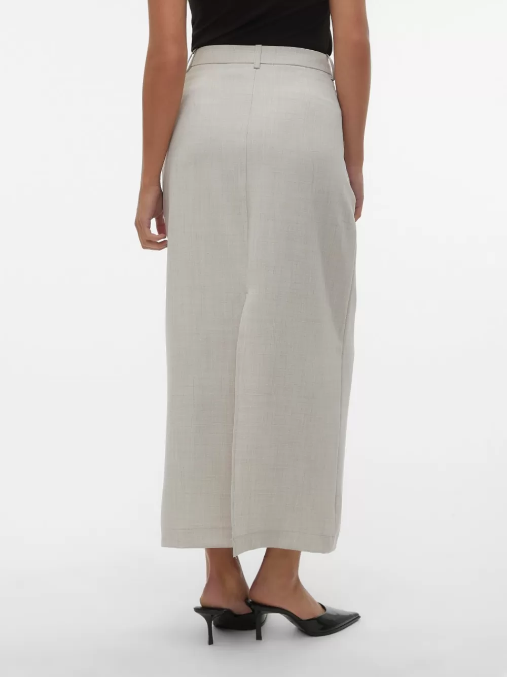 VERO MODA VMCASSIDY Korkea vyötärö Pitkä hame Vapor Blue New
