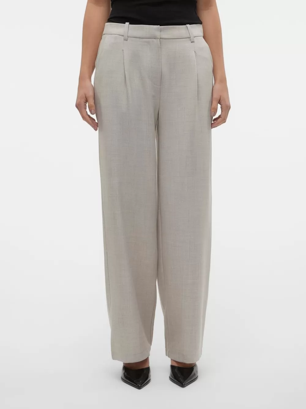 VERO MODA VMCASSIDY Normaali vyötärö Housut Vapor Blue Hot