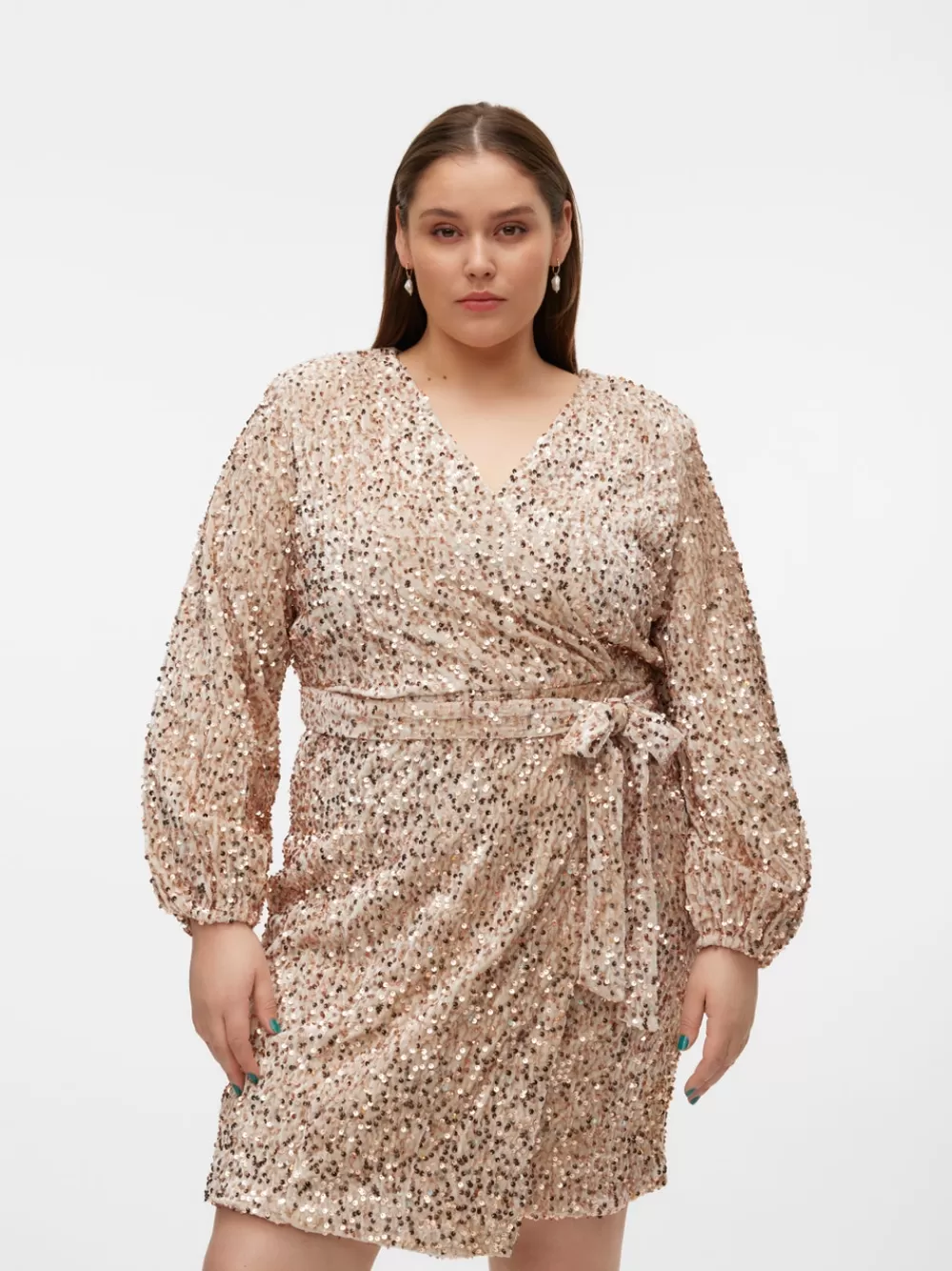 VERO MODA VMCBELLA Lyhyt mekko Pumice Stone Sale