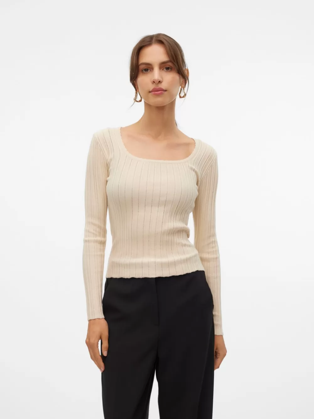 VERO MODA VMCECILIE Neulepuserot Oatmeal Best Sale