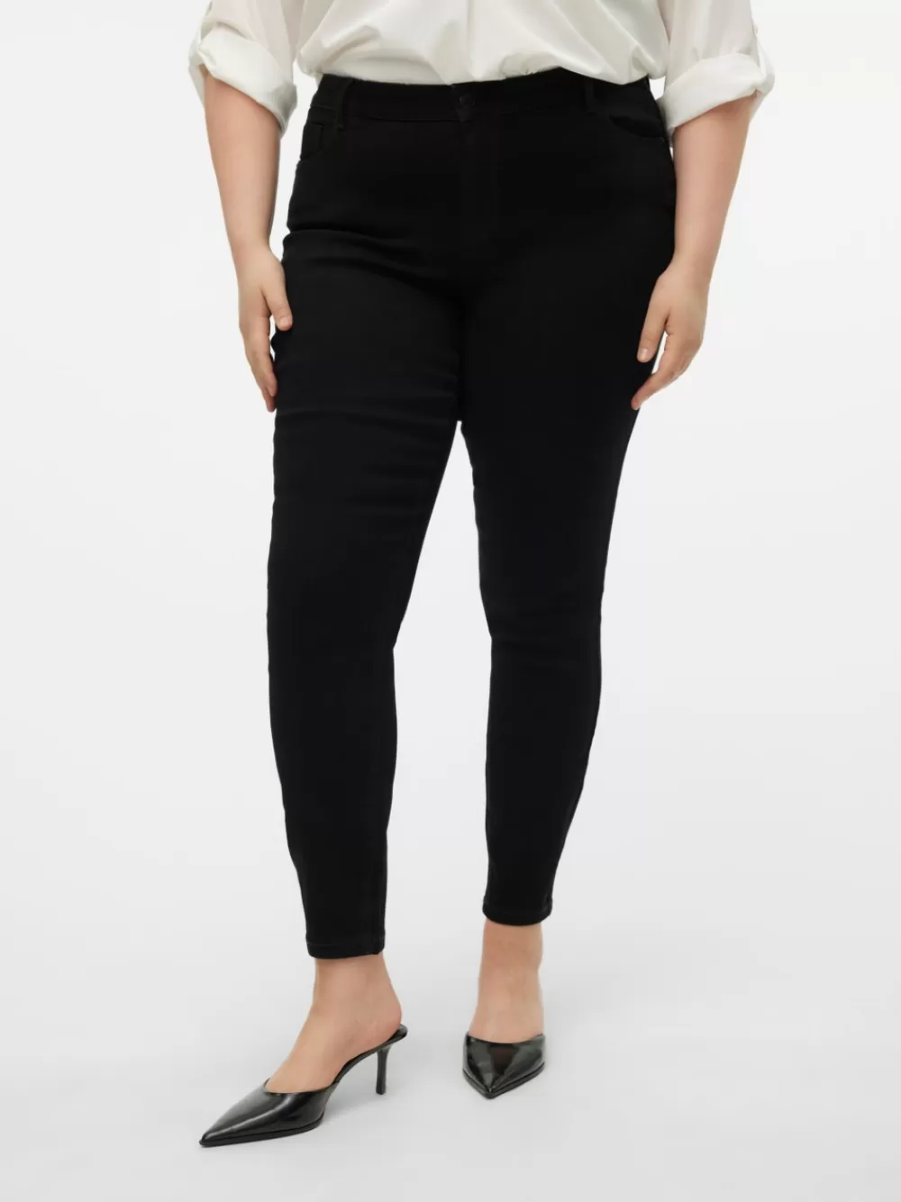 VERO MODA VMCELLY Normaali vyötärö Skinny fit Farkut Black Cheap