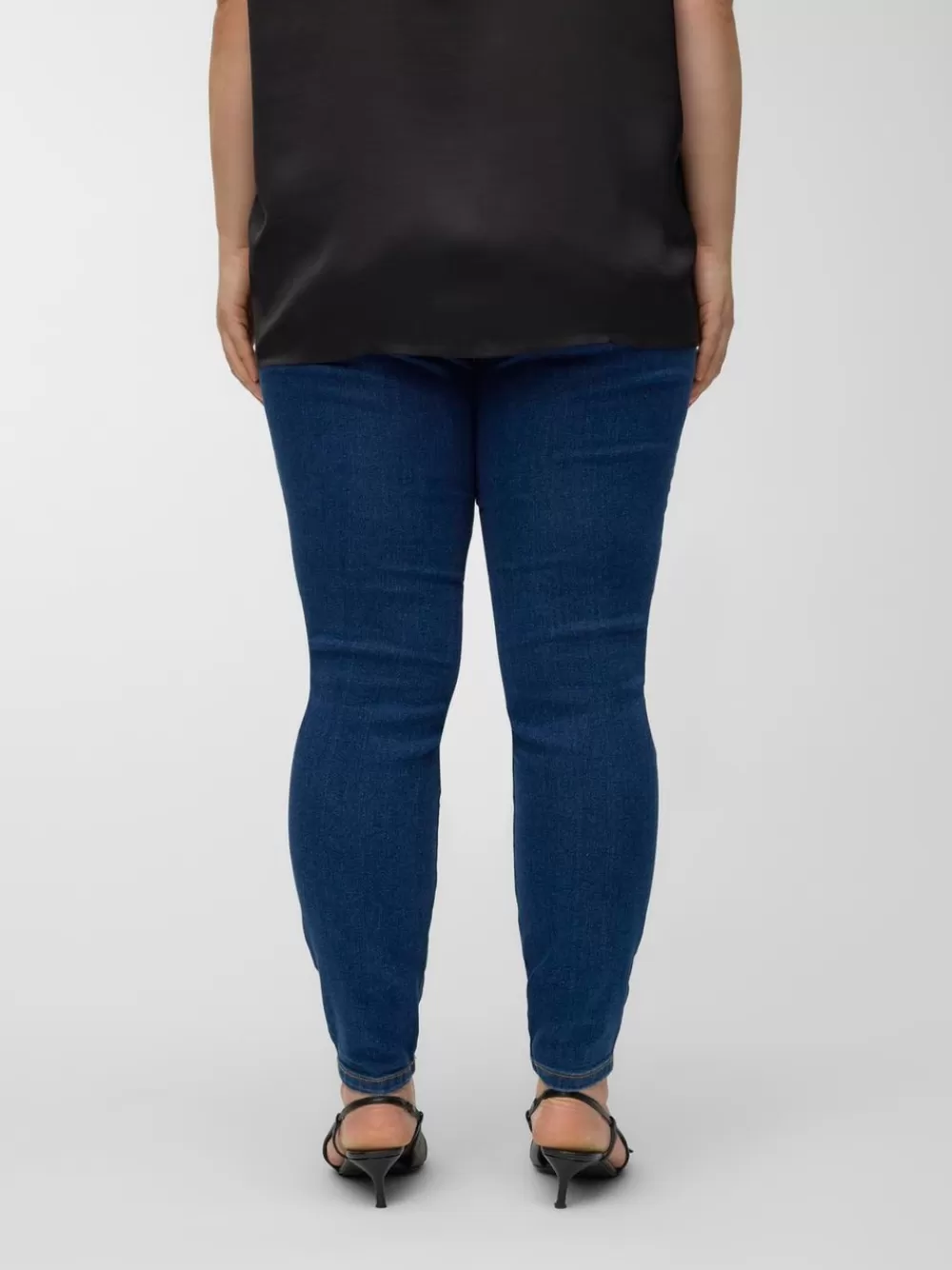 VERO MODA VMCELLY Normaali vyötärö Skinny fit Farkut Dark Blue Denim Best Sale