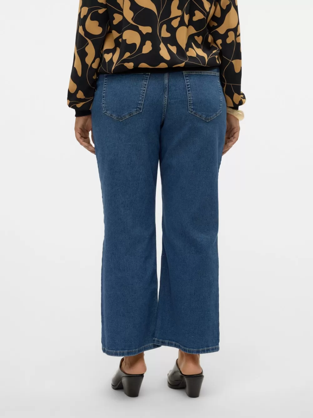 VERO MODA VMCEVALINA Normaali vyötärö Loose fit Farkut Dark Blue Denim Online