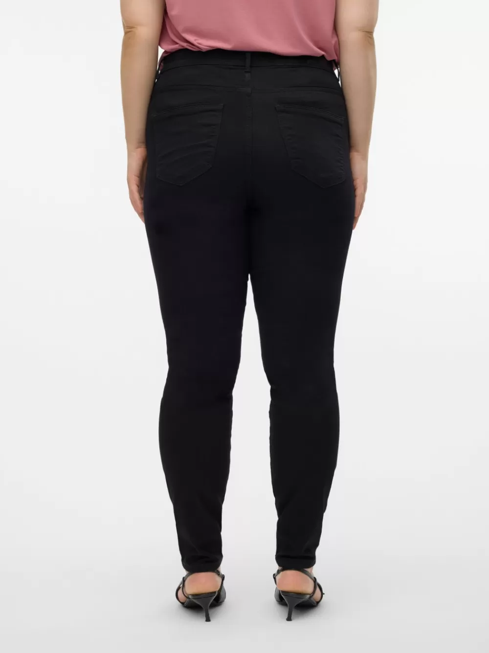 VERO MODA VMCFANYA Normaali vyötärö Skinny fit Farkut Black Fashion