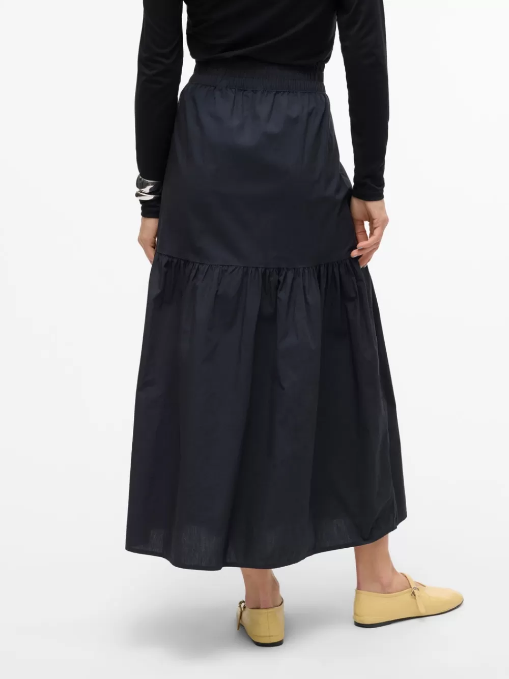 VERO MODA VMCHARLOTTE Korkea vyötärö Pitkä hame Black Online