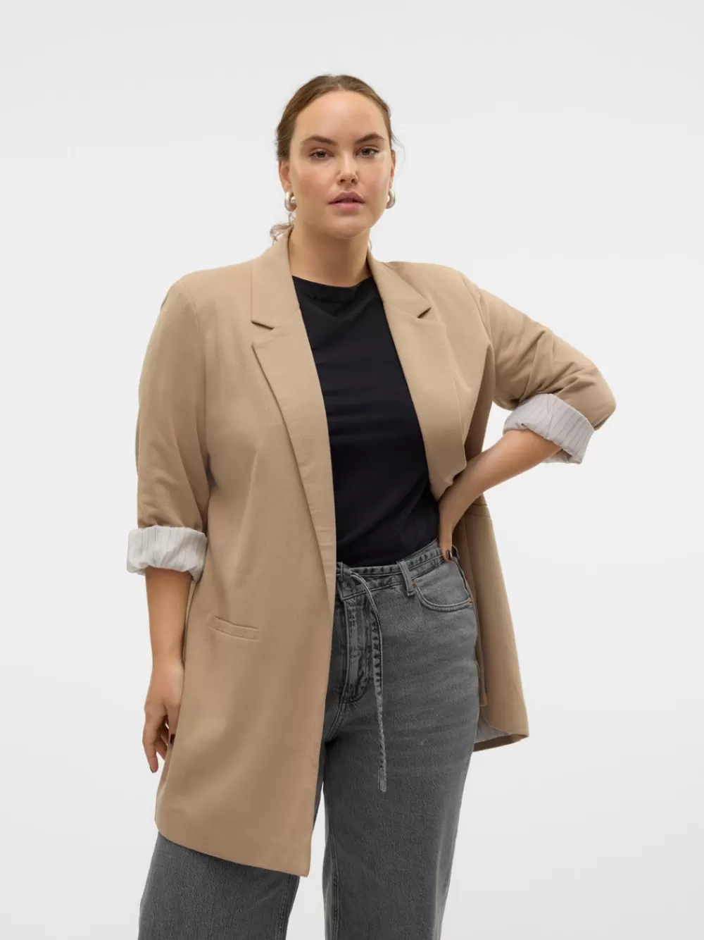 VERO MODA VMCHARUKI Bleiserit Silver Mink Sale