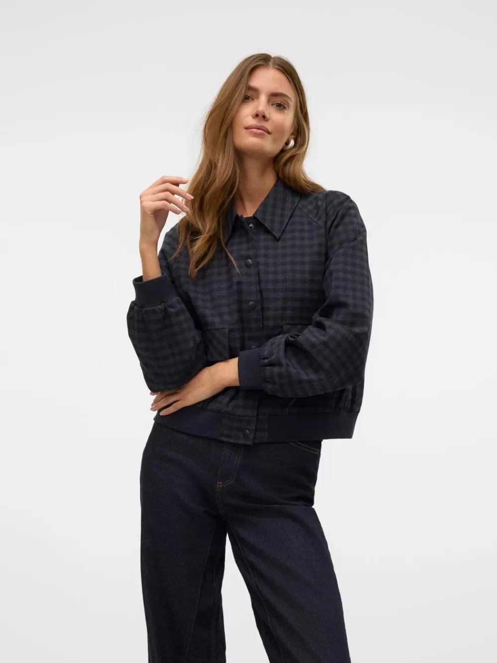 VERO MODA VMCHELLI Lämpimät pilottitakit Navy Blazer New