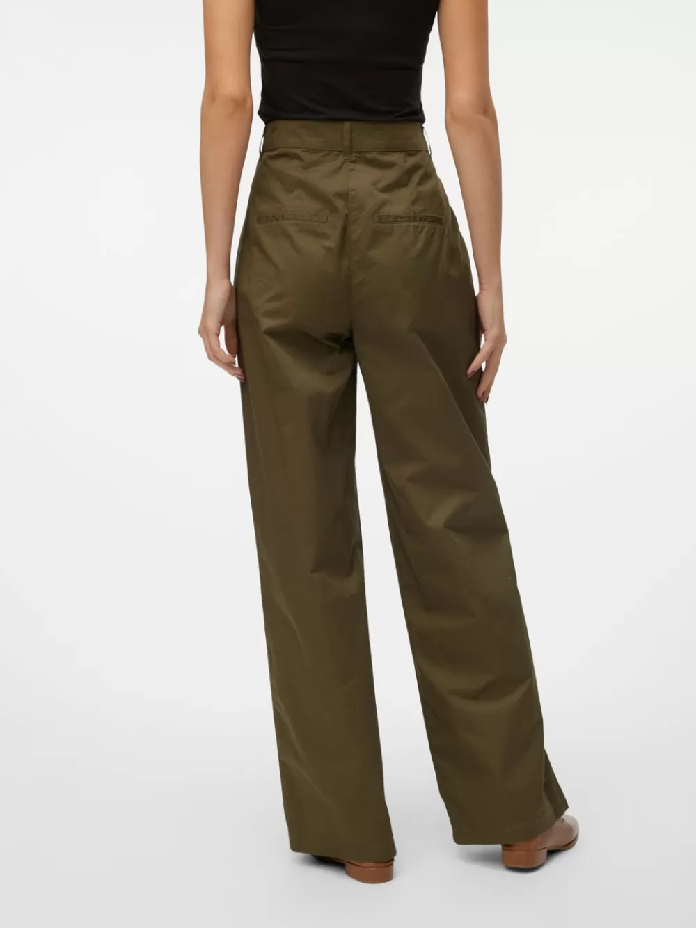 VERO MODA VMCHRIS Korkea vyötärö Housut Ivy Green Cheap