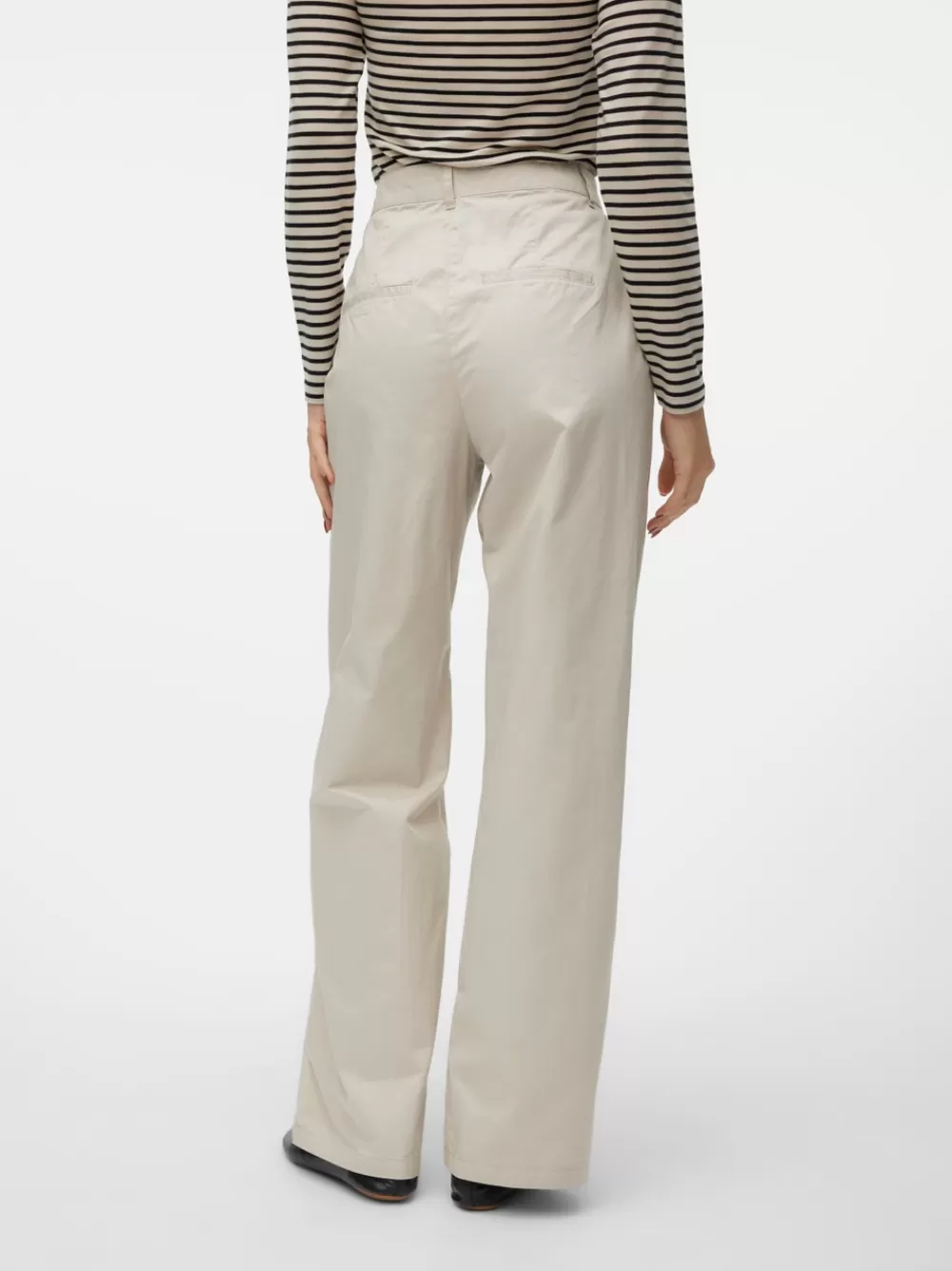 VERO MODA VMCHRIS Korkea vyötärö Housut Pumice Stone Sale