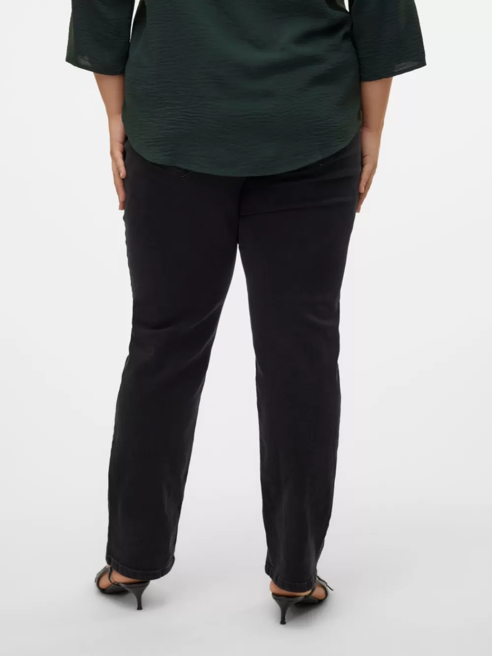 VERO MODA VMCJAKIE Normaali vyötärö Straight fit Farkut Black Denim Clearance