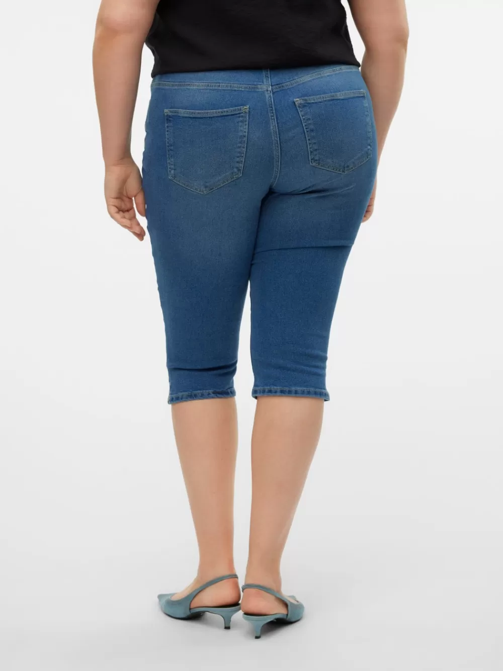 VERO MODA VMCJUNE Normaali vyötärö Slim fit Farkut Medium Blue Denim Fashion