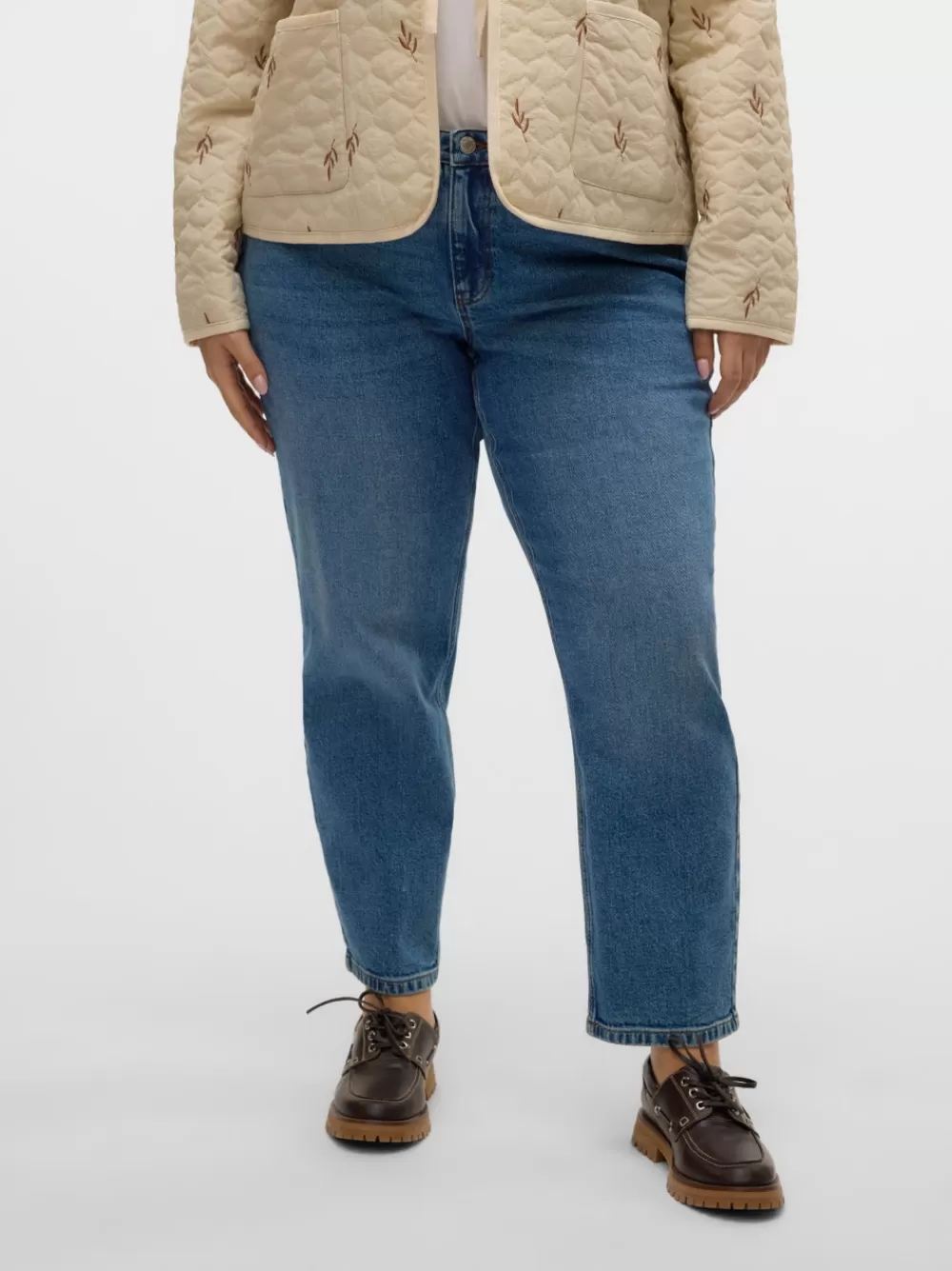 VERO MODA VMCKYLA Normaali vyötärö Straight fit Farkut Medium Blue Denim Shop