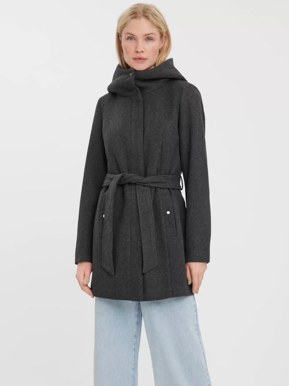 VERO MODA VMCLASSLIVA Takit Dark Grey Melange Fashion