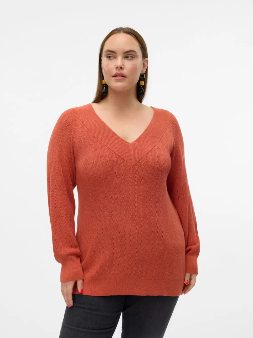 VERO MODA VMCNEWLEXSUN Neulepuserot Burnt Sienna Outlet