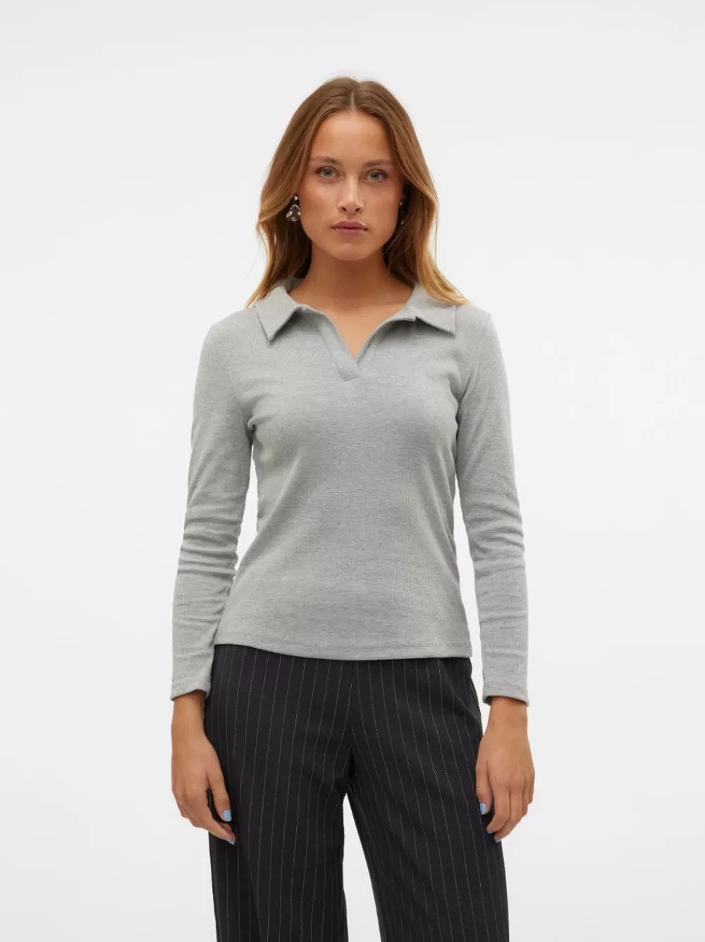 VERO MODA VMCOMO Topit Light Grey Melange Hot