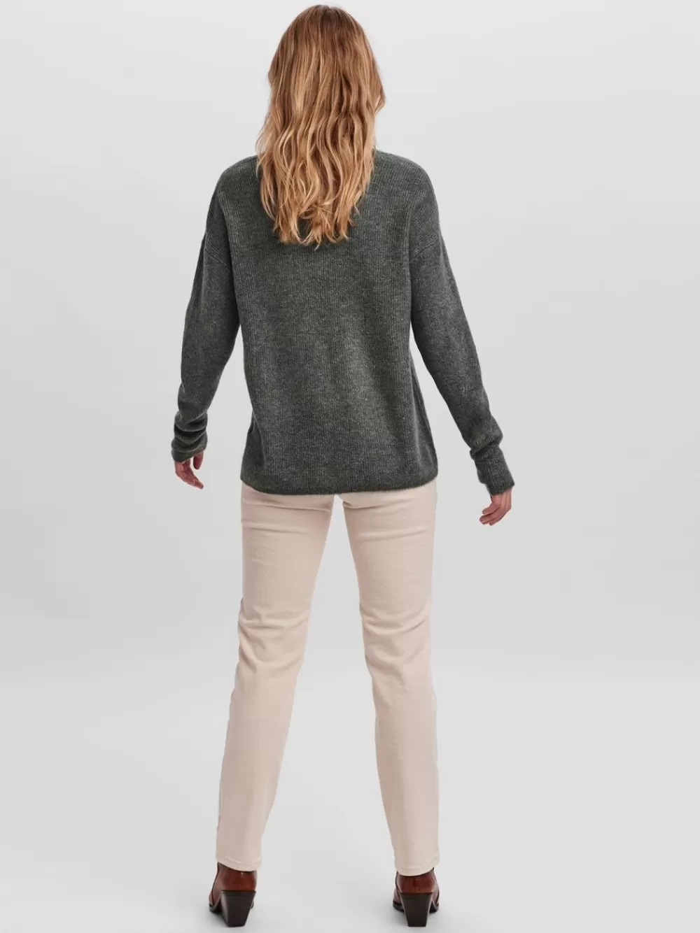 VERO MODA VMCREWLEFILE Neulepuserot Balsam Green Best