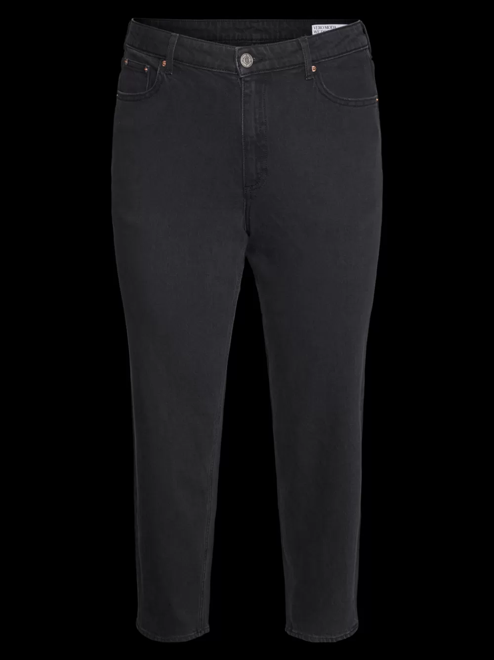 VERO MODA VMCTESSA Korkea vyötärö Mom fit Farkut Black Denim Hot