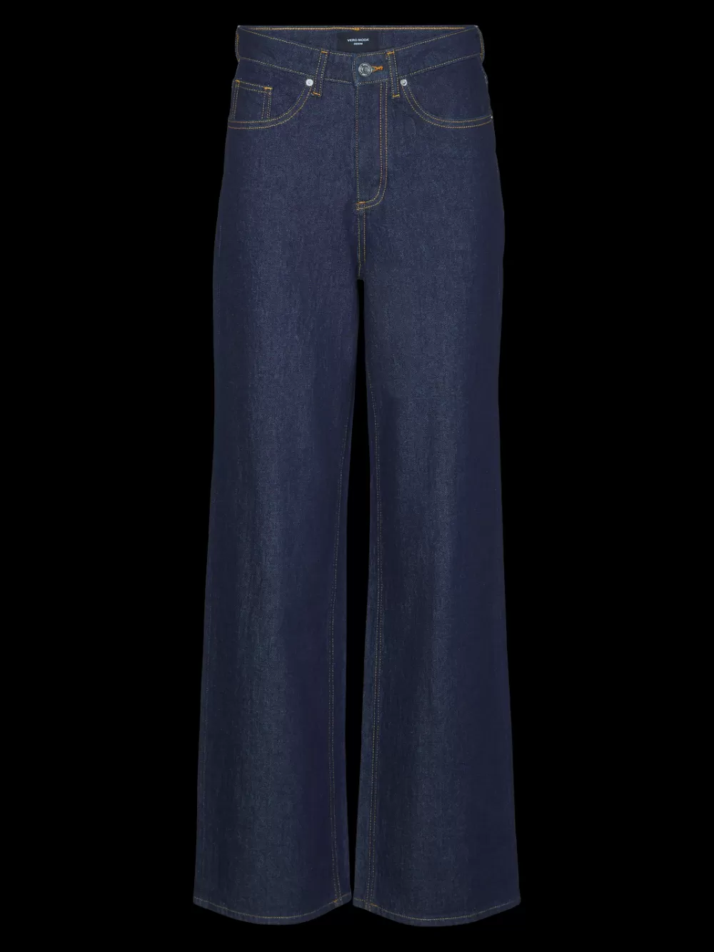 VERO MODA VMCTESSA Korkea vyötärö Wide leg fit Farkut Dark Blue Denim Outlet