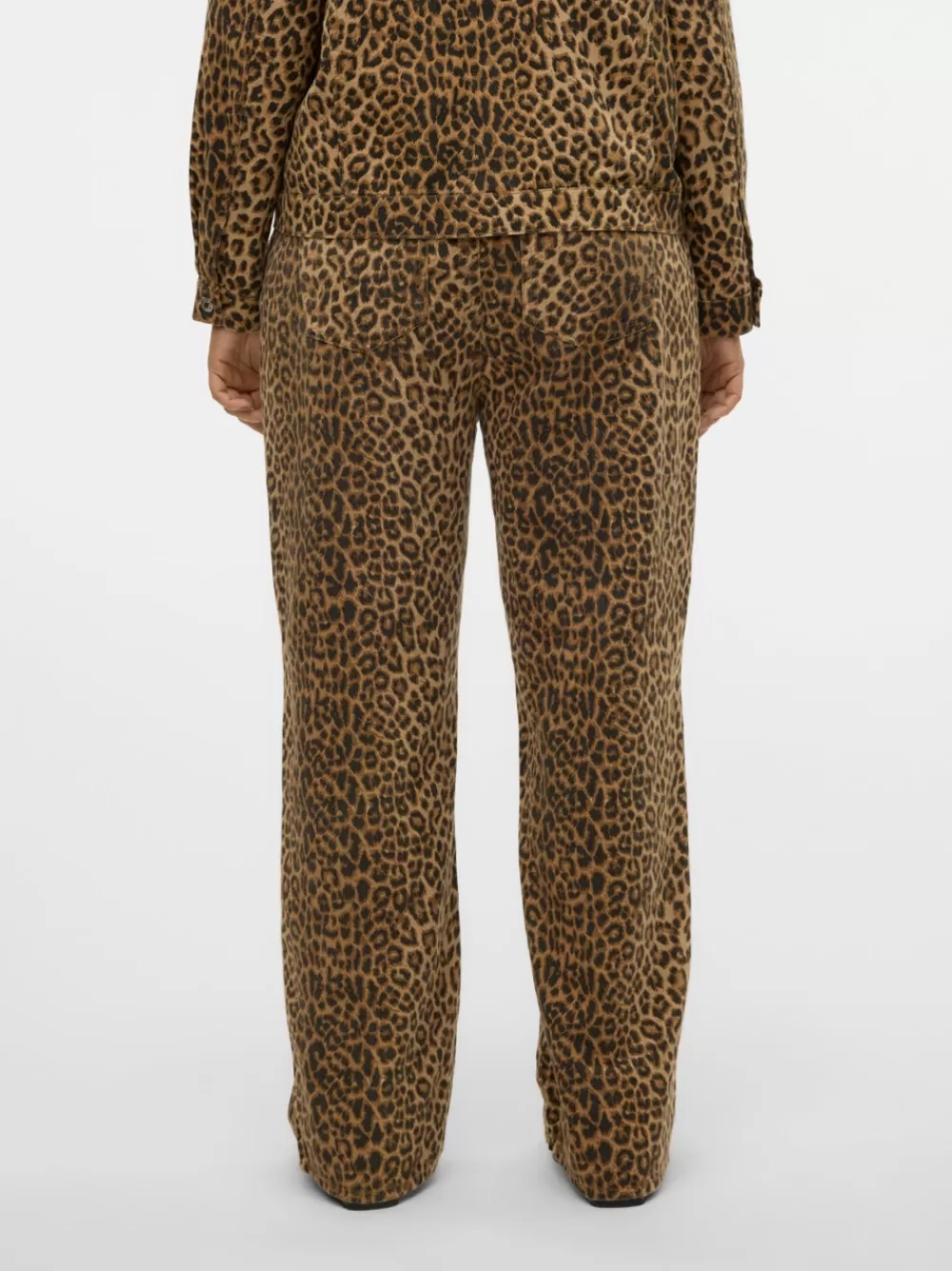 VERO MODA VMCTESSA Korkea vyötärö Wide leg fit Farkut Silver Mink Shop