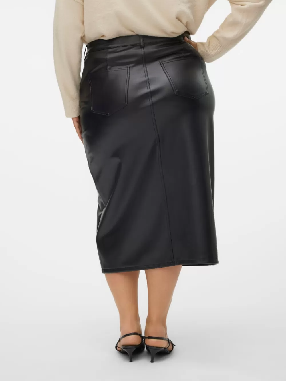 VERO MODA VMCVERI Korkea vyötärö Midihame Black Cheap