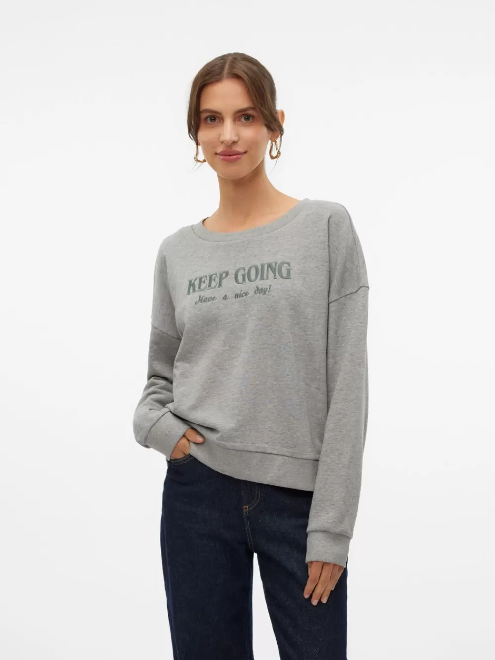 VERO MODA VMCYAN Svetarit Light Grey Melange Store