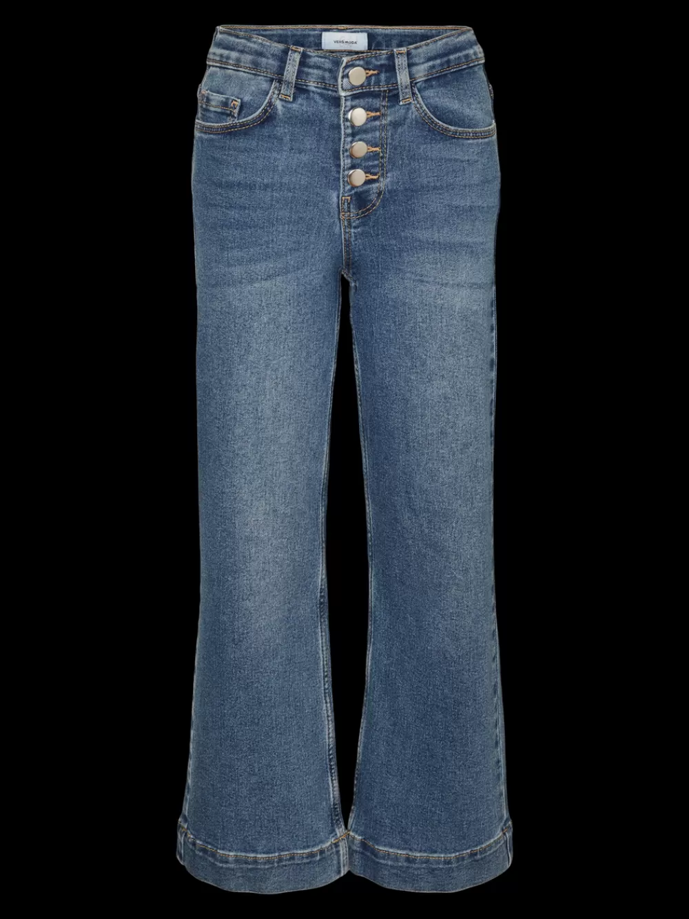 VERO MODA VMDAISY Korkea vyötärö Wide fit Farkut Medium Blue Denim Hot