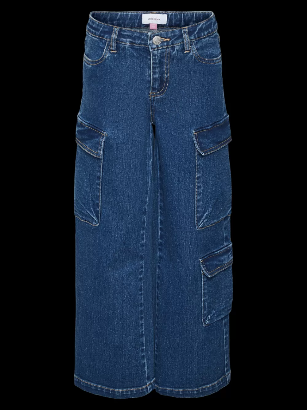 VERO MODA VMDAISY Korkea vyötärö Wide leg fit Farkut Medium Blue Denim Hot