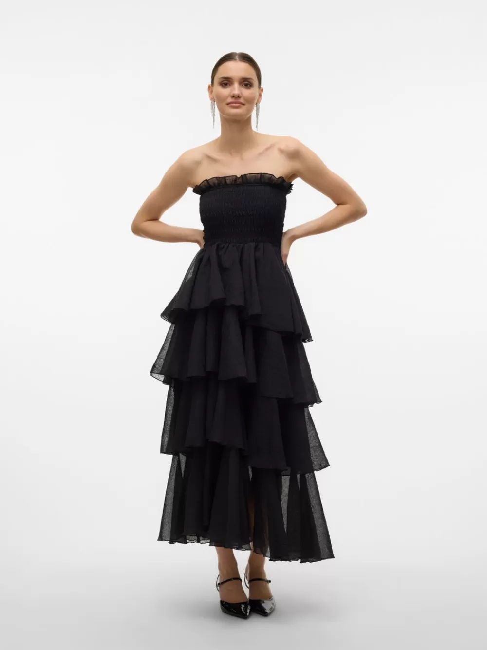 VERO MODA VMDELILAH Pitkä mekko Black Outlet