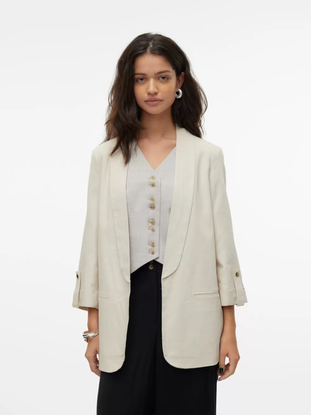 VERO MODA VMDINNA Bleiserit Oatmeal Outlet
