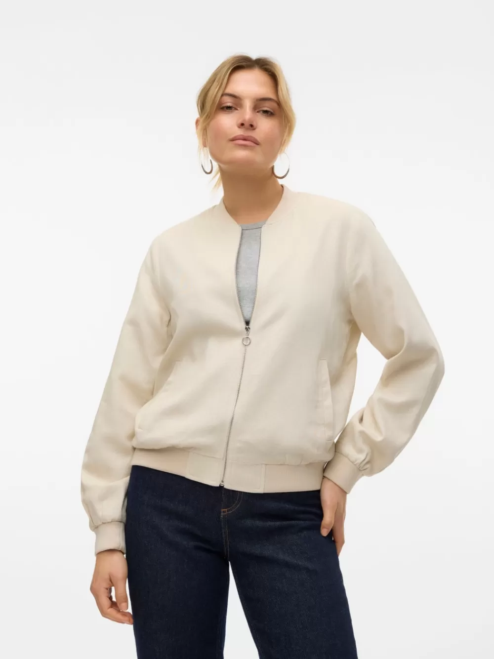 VERO MODA VMDINNA Lämpimät pilottitakit Oatmeal Hot