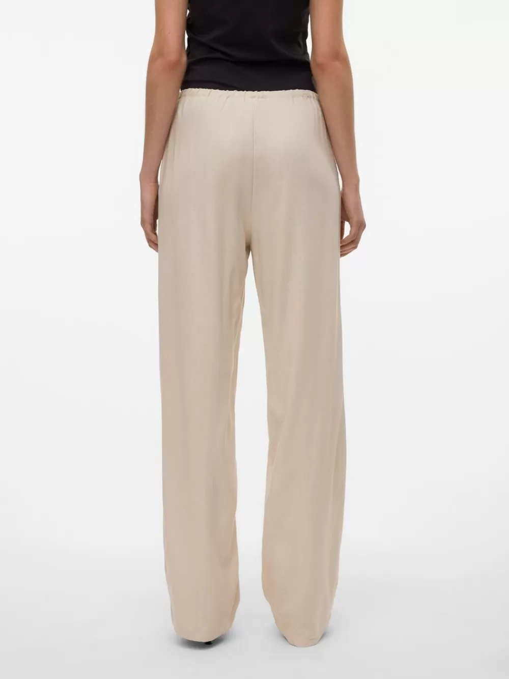 VERO MODA VMDINNA Normaali vyötärö Housut Oatmeal Flash Sale