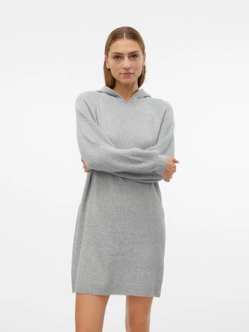 VERO MODA VMDOFFY Lyhyt mekko Light Grey Melange Sale