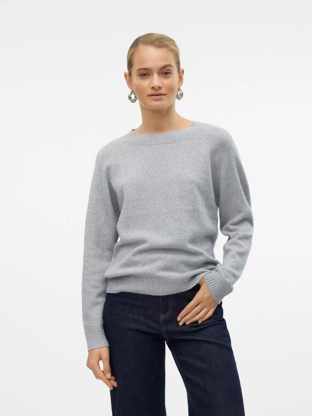 VERO MODA VMDOFFY Neulepuserot Light Grey Melange New