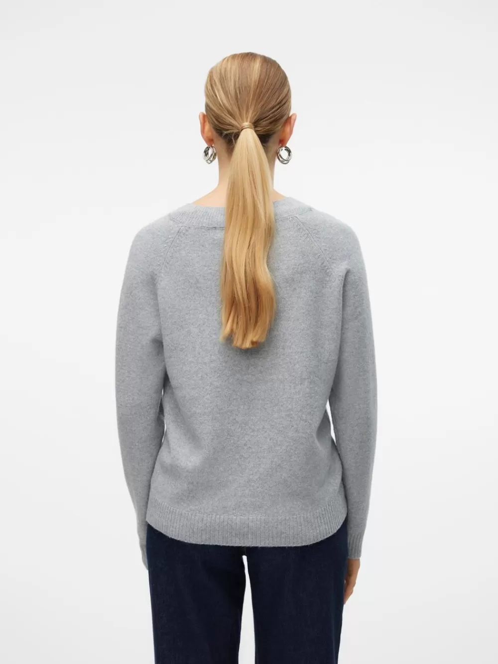 VERO MODA VMDOFFY Neulepuserot Light Grey Melange New