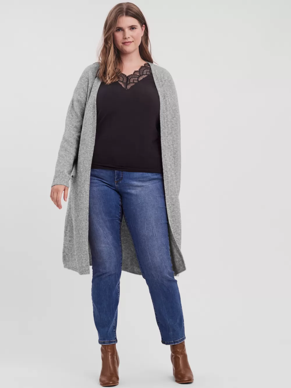 VERO MODA VMDOFFY Neuletakit Light Grey Melange Store