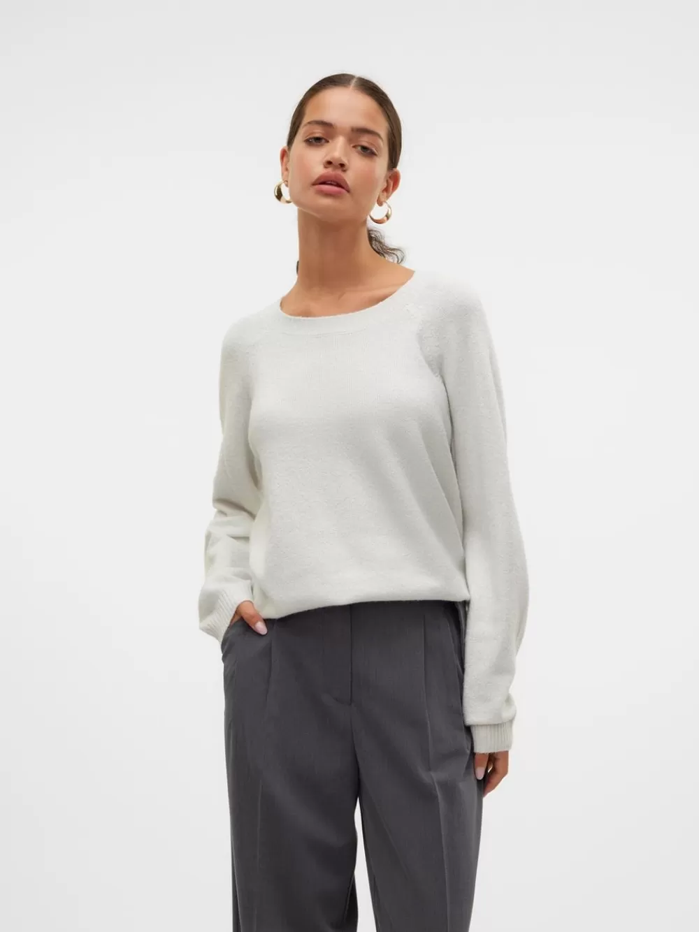 VERO MODA VMDOFFYSHINE Neulepuserot Snow White Best Sale