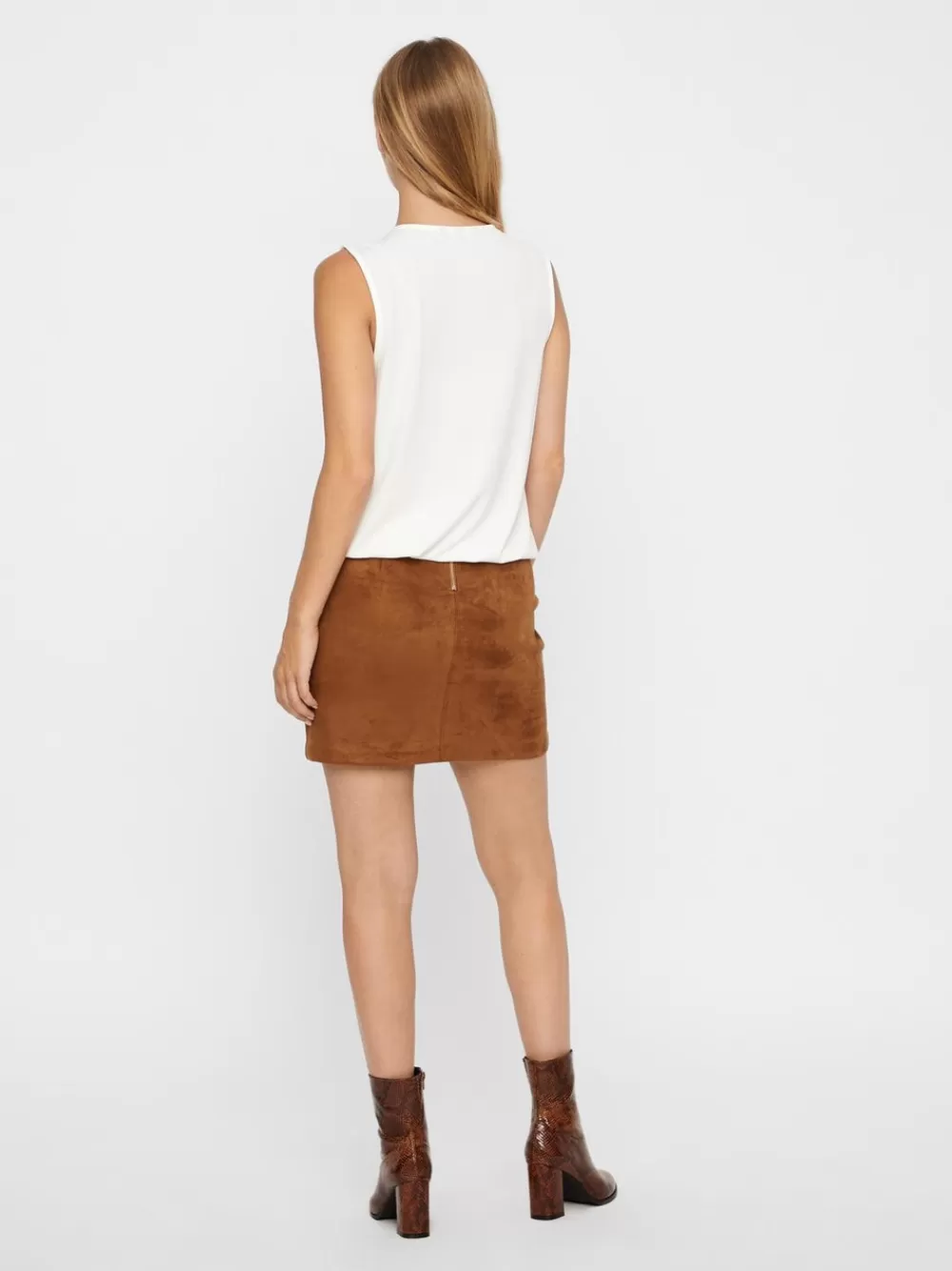 VERO MODA VMDONNADINA Lyhyt hame Cognac Online
