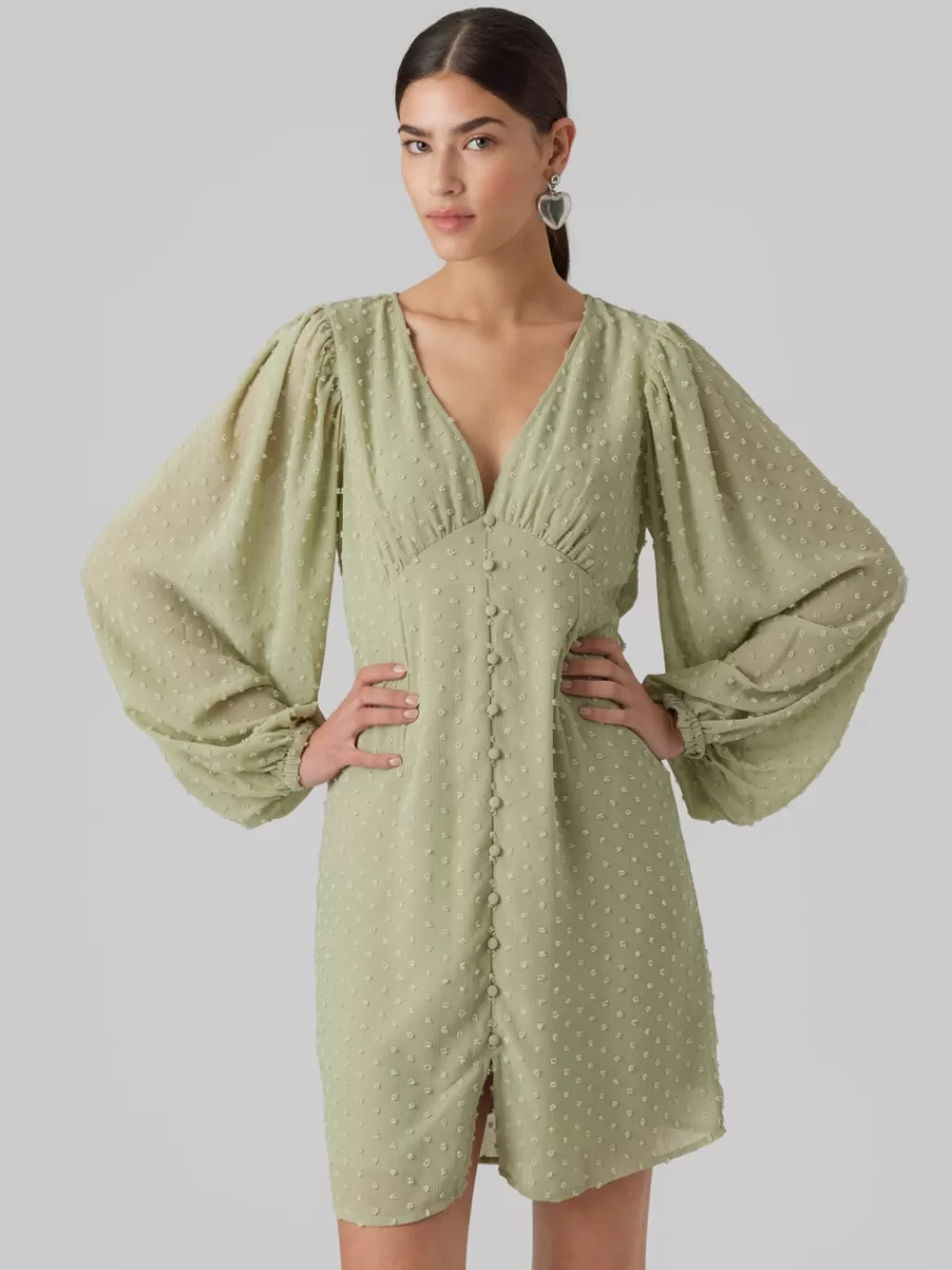 VERO MODA VMDORA Lyhyt mekko Reseda Hot