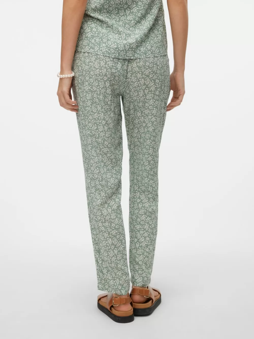 VERO MODA VMEASY Normaali vyötärö Housut Hedge Green Discount