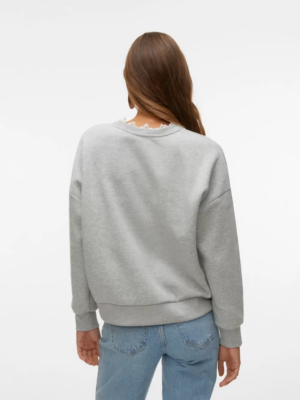 VERO MODA VMEBBA Svetarit Light Grey Melange Sale