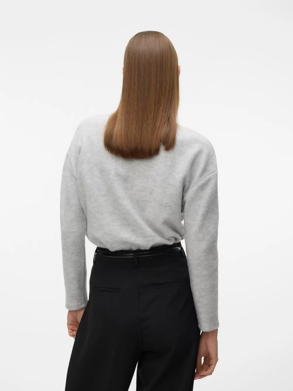 VERO MODA VMEBBA Topit Light Grey Melange New