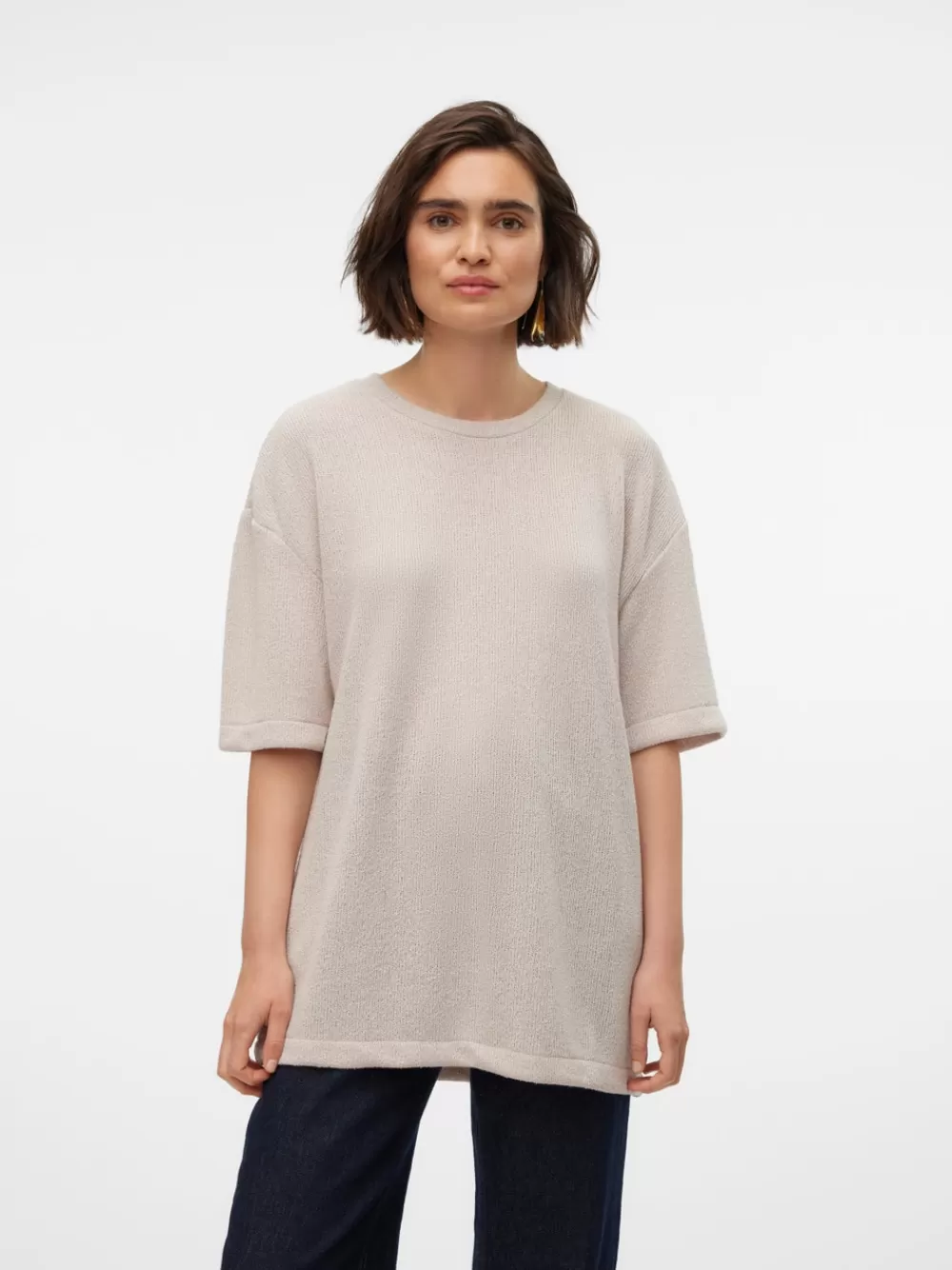 VERO MODA VMEDDIE Neulepuserot Oatmeal Best Sale