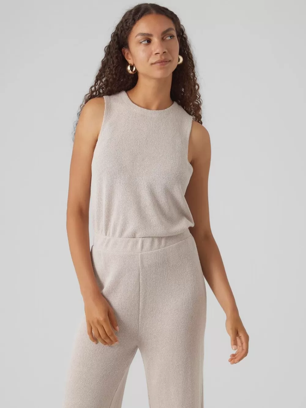 VERO MODA VMEDDIE Neulepuserot Oatmeal Cheap