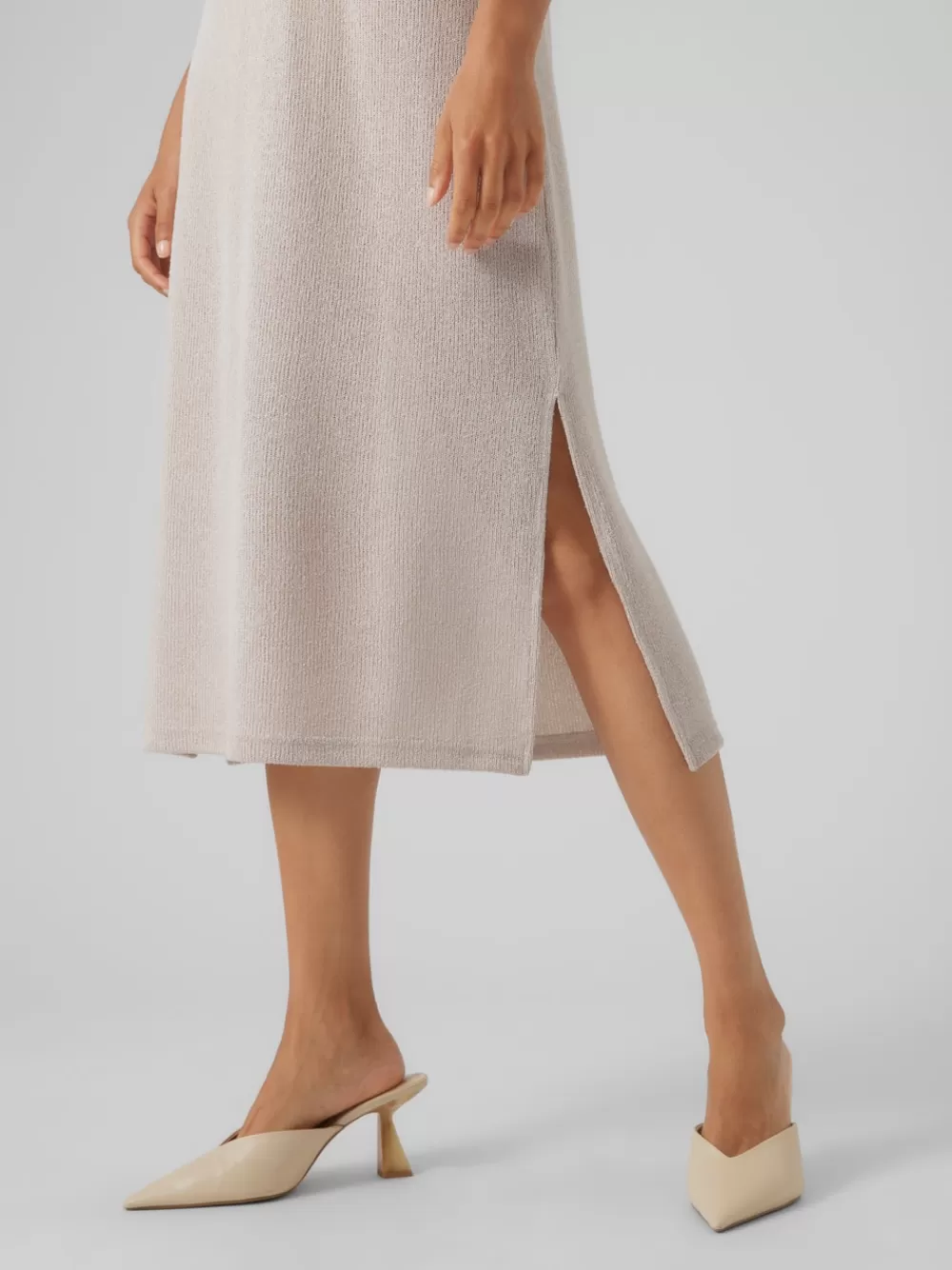 VERO MODA VMEDDIE Pitkä mekko Oatmeal Clearance