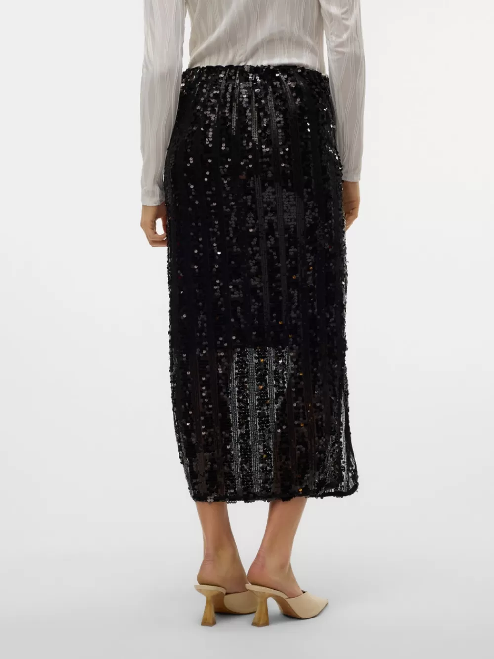 VERO MODA VMEFA Normaali vyötärö Pitkä hame Black Online
