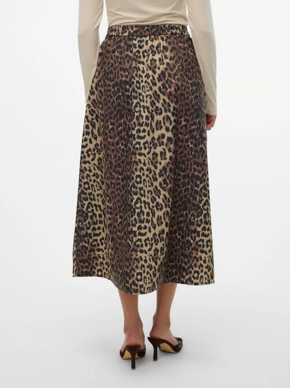 VERO MODA VMELLY Korkea vyötärö Midihame Black Cheap
