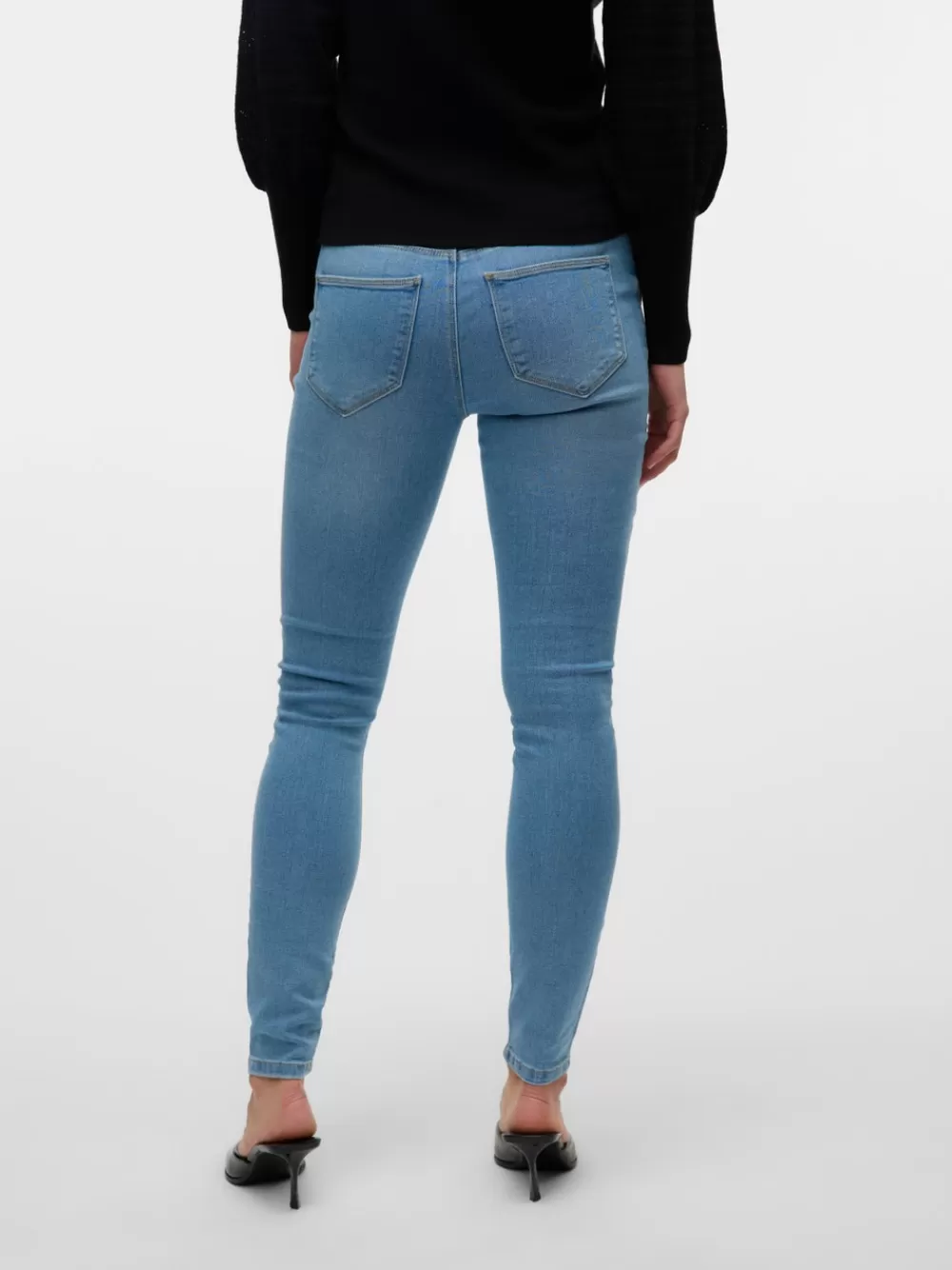 VERO MODA VMELLY Normaali vyötärö Skinny fit Farkut Light Blue Denim Outlet